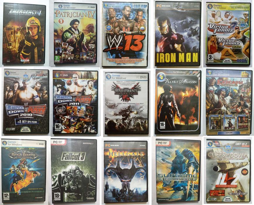 Диски разные игровые для PC