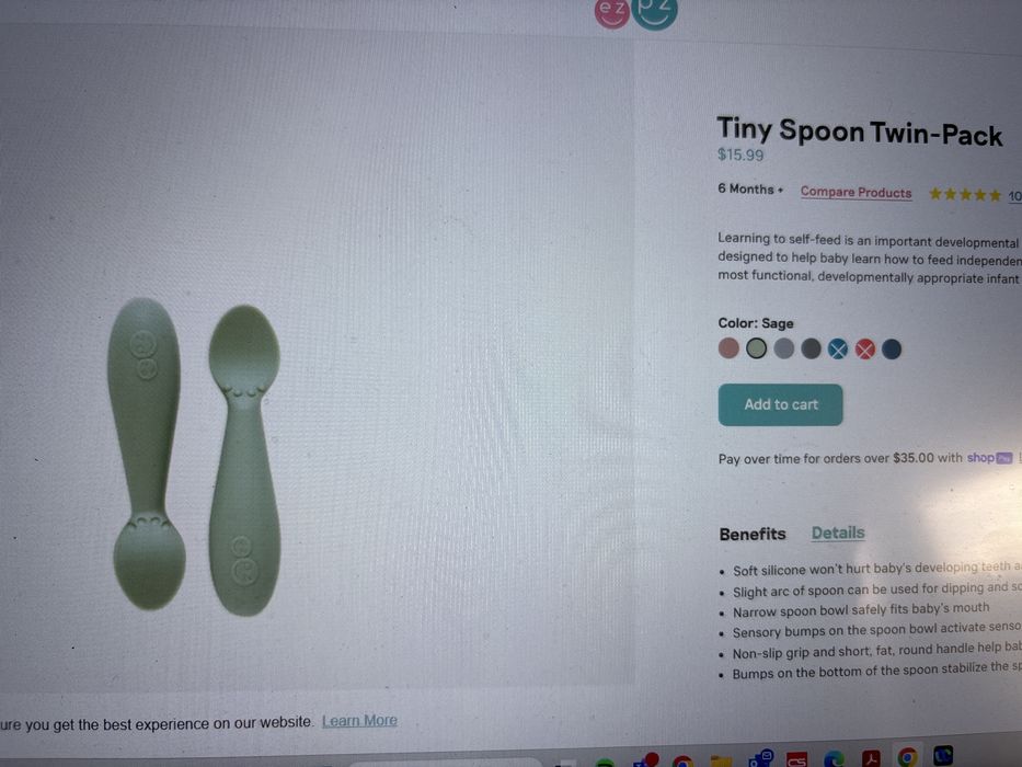Prato Bébé - ezpz mini bowl c/ 1x tiny spoon