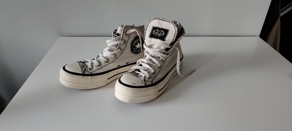 37.5 37 Converse Chuck Taylor wysokie sneakersy na platformie
