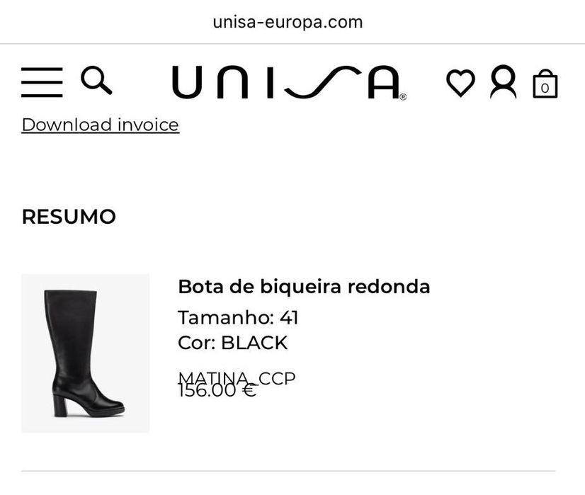 Botas Unisa Novas biqueira Redonda