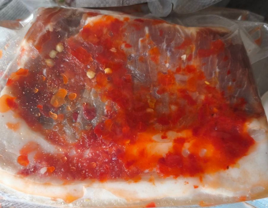 М'ясне сало ,мариноване