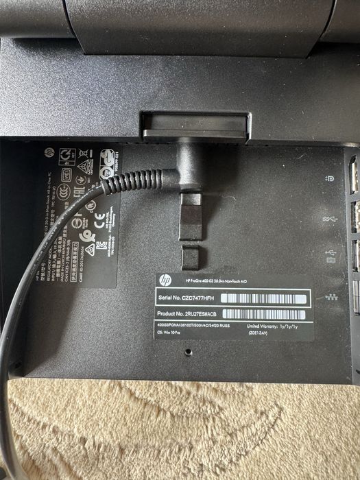 Компьютер  пк Моноблок HP ProOne 400 G3 20 радиус intel core i3 6100T 16gb ddr4