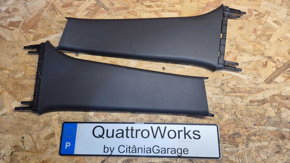 AUDI A4 B5 (8D)- Pilares B INFERIORES  1995 até 2001 - Cor: PRETOS