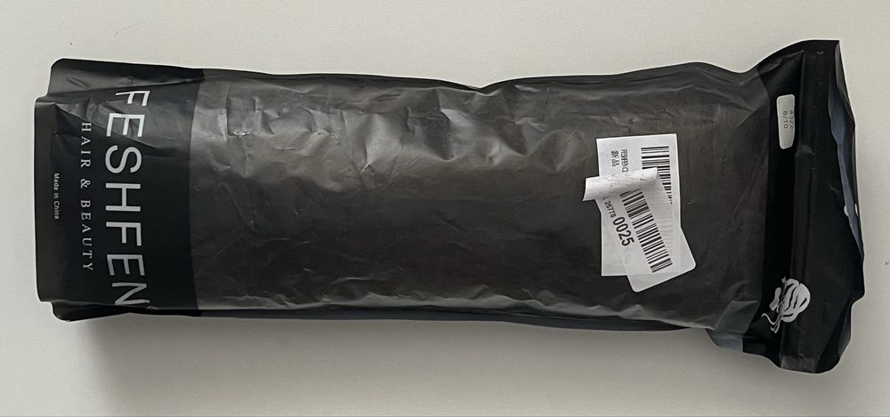 FESHFEN dopinki clip in 50cm falowane ciemny brąz