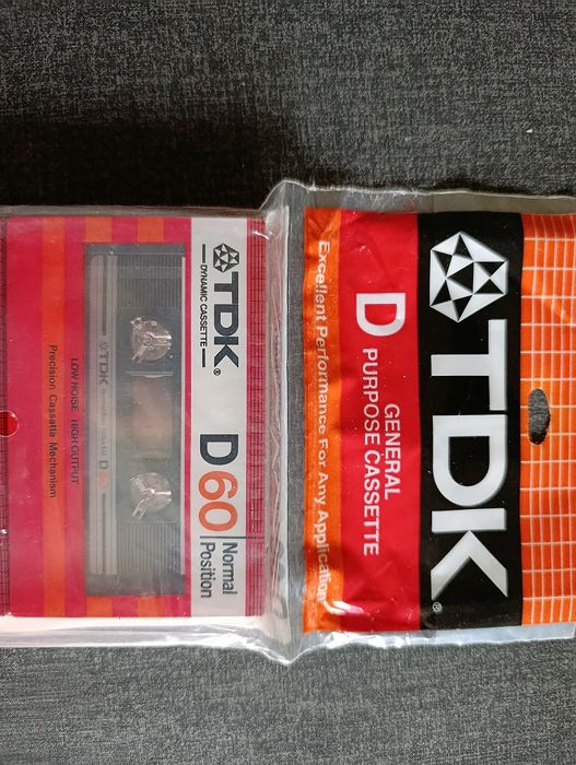 Kaseta TDK D 60 _    2-PACK 1982 r polecam zakup nowe zafoliowane