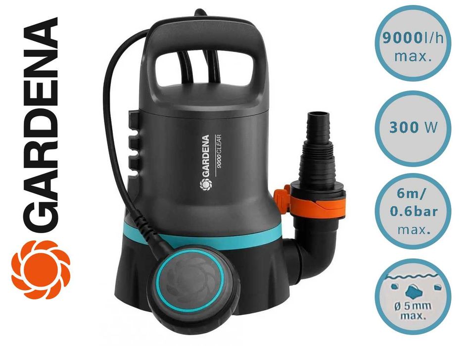 Насос дренажний садовий Gardena 9000 9030 9000 л/год