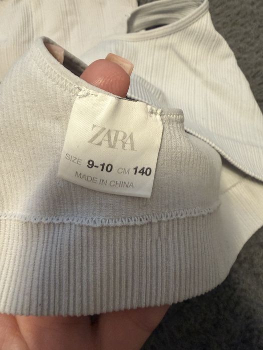 Topy krótkie Zara 140, zestaw 4 sztuk