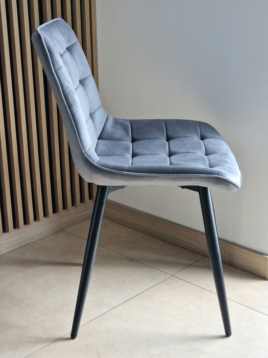 Welurowe krzesło tapicerowane do salonu i jadalni. Nowe. Wysyłka 24h