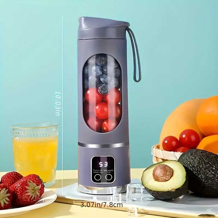 Liquidificador Portátil USB Recarregável - Batidos, Fruta e Smoothies
