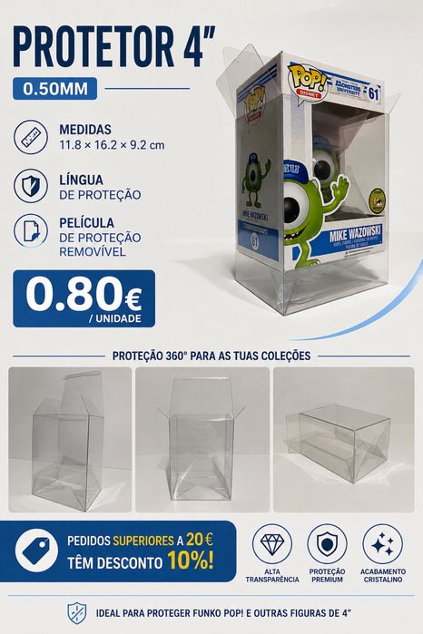 Protetor para funko pop