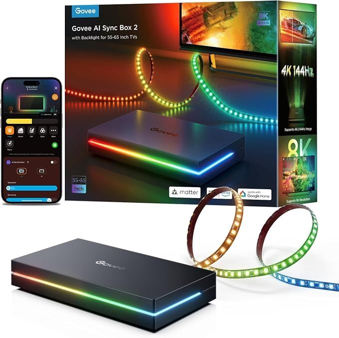 Samsung OLED S90D 55” + Govee Ambilight Sync Box 2 | Como novos
