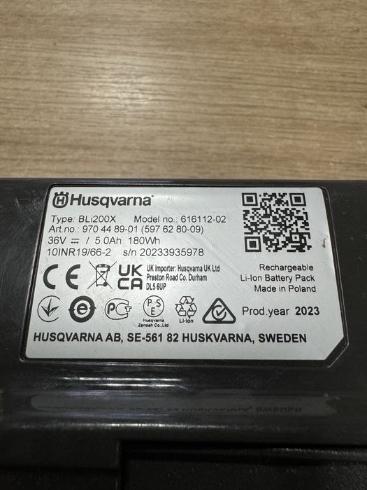 Akumulator Husqvarna BLi200X -- otoLombard Lumik skup narzędzi