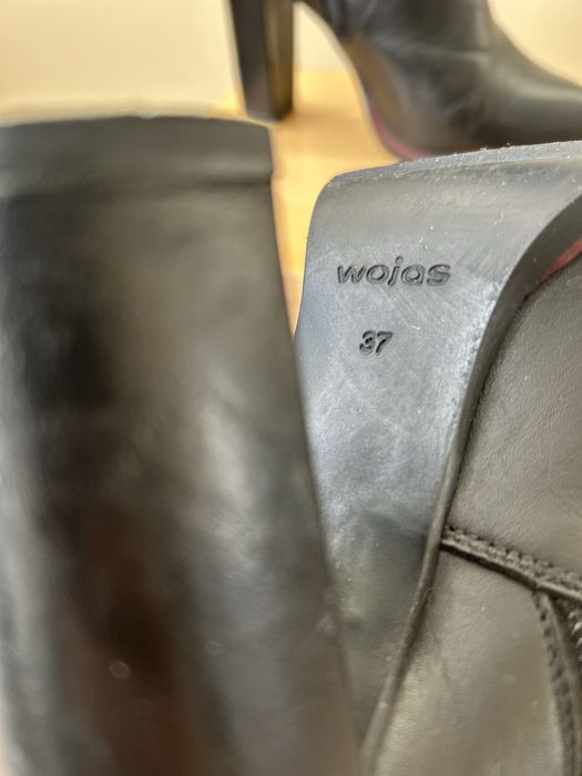 Kozaki damskie skórzane - rozm. 37 Wojas