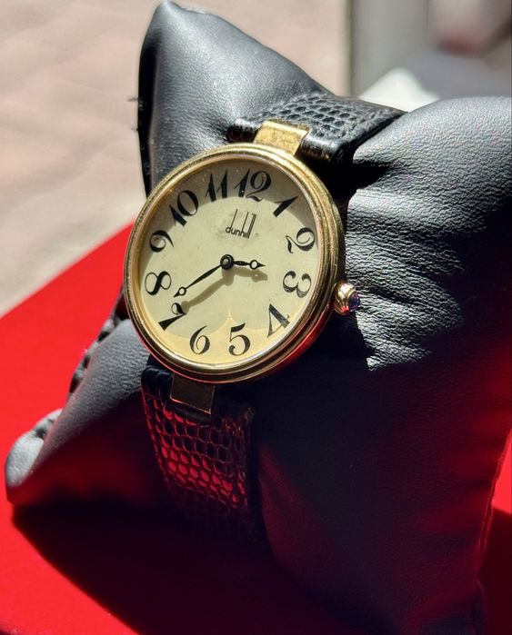 Zegarek Dunhill - Srebro 925- Damski - Szwajcarski - Mechaniczny - na wzór Cartier - Sprawny - Vintage