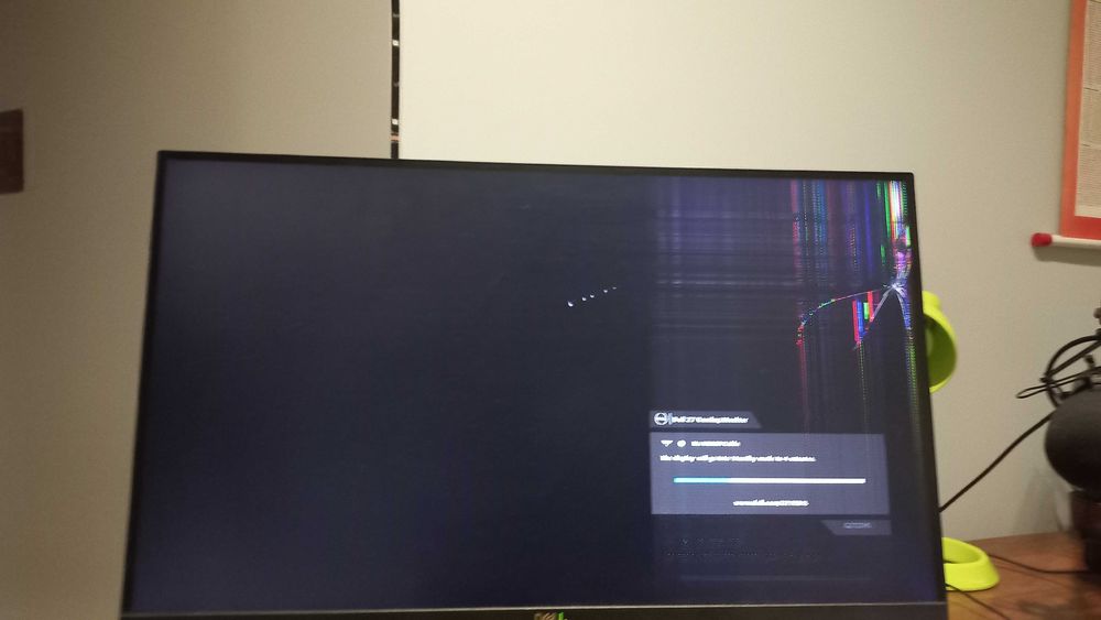 Monitor Dell uszkodzony