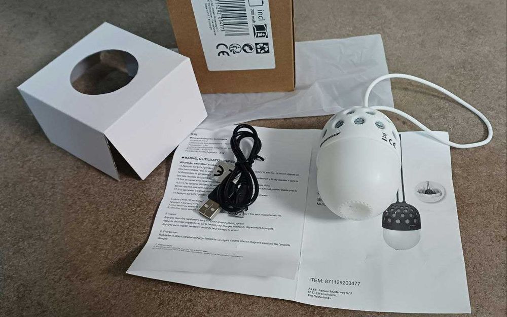 Блютуз колонка Dunlop IPX4 Біла.