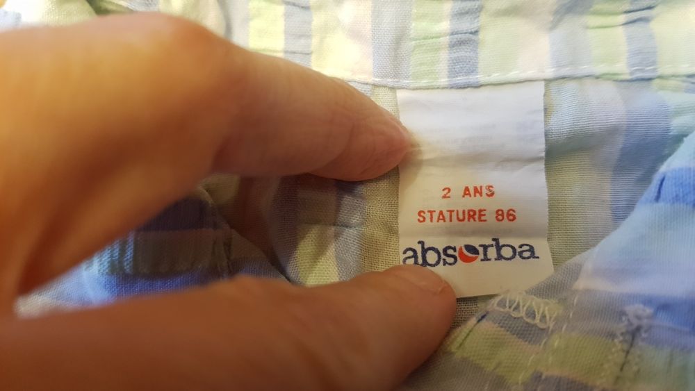 Zestaw 2 koszule chłopięce na krótki rękaw rozmiar ok 2 lata 98