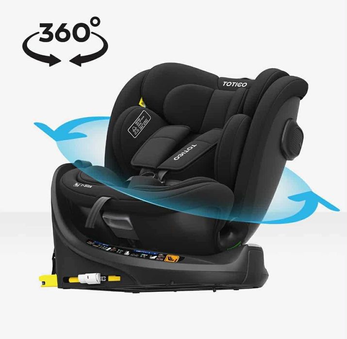 FOTELIK SAMOCHODOWY Obrotowy 360 TOTICO Travi 0-36kg. i-Size ISOFIX