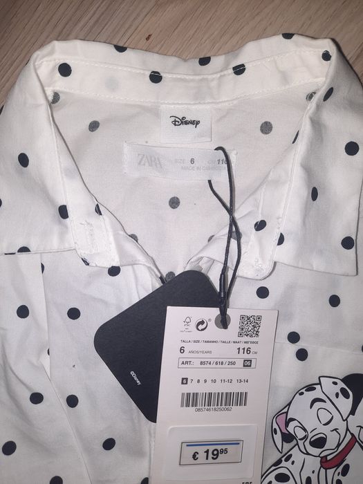 Стильная сорочка Zara на дівчинку