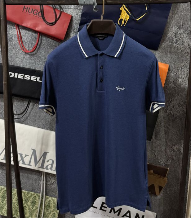 Футболка чоловіча Поло Ermenegildo Zegna Original Polo Shirt синій M