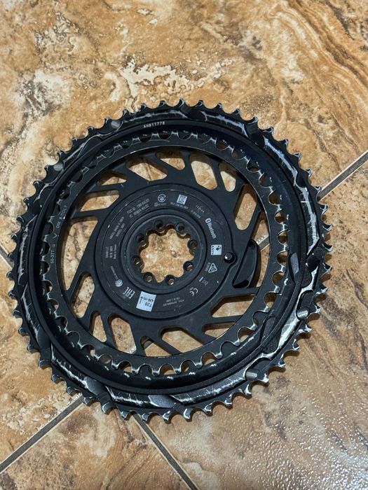SRAM RED AXS Powermeter 2x Chainring Kit | Direct Mount | E1 - black / silver,50/37T