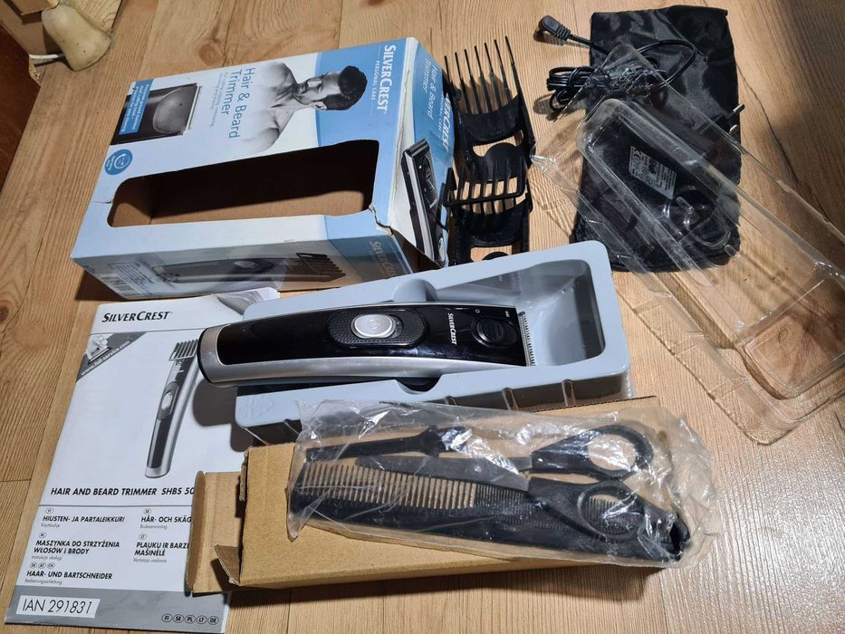 Maszynka do Strzyżenia SilverCrest SHBS 500 B2 Komplet + akcesoria