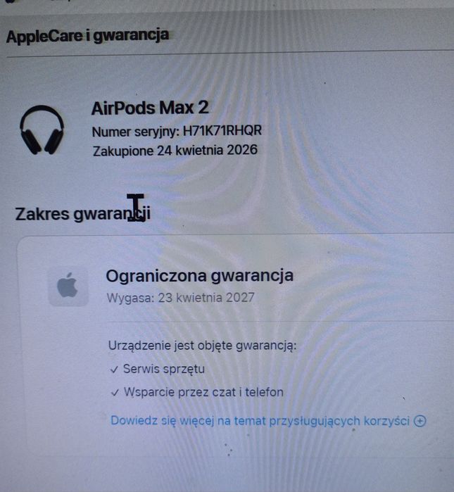 Jak NOWE Słuchawki  AirPods Max 2 A3454 Gwarancja