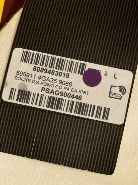 Meia Gucci gg branca