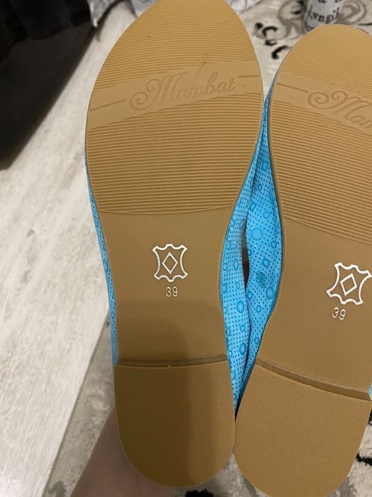 Кожанные балетки