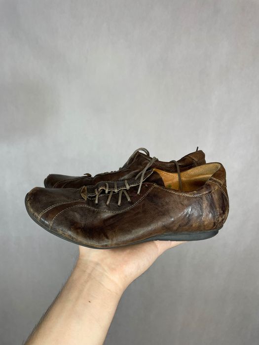 Buty skórzane brązowe