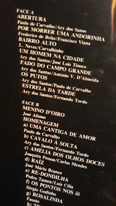 Carlos do Carmo - Ao vivo no Olympia - LP vinil - portes incluídos