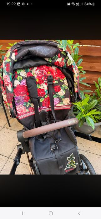 Wózek Cybex 4.0 2w1 bardzo zadbany. SPRING BLOSSOM DARK