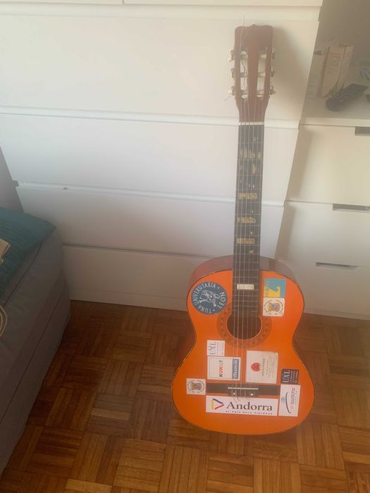 Violão Clássico Lucida – Estilo Vintage / Tuna (Com Autocolantes)