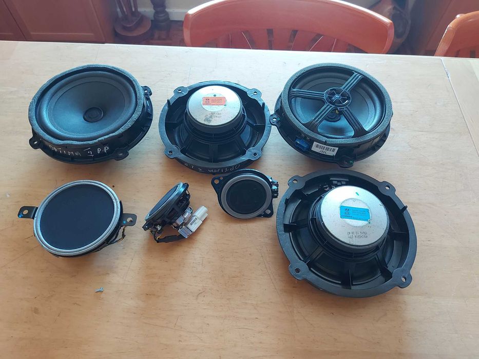 Amplificador e colunas Kia Optima Harman