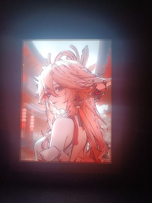 Живі картини зі зміною освітлення по геншину (Genshin Impact) 17*23 см