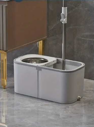 Швабра з відром велика 8л центрифугою віджимання 2 мікрофібри