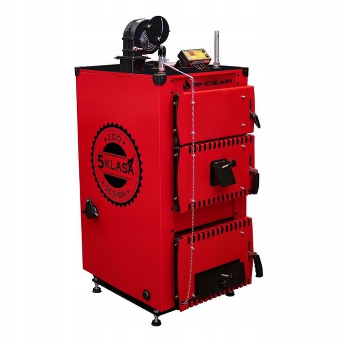 Kocioł Na drewno węgiel 12 kw do 120 m2 Dostawa0Zł Nadmuch Ruszt wodny