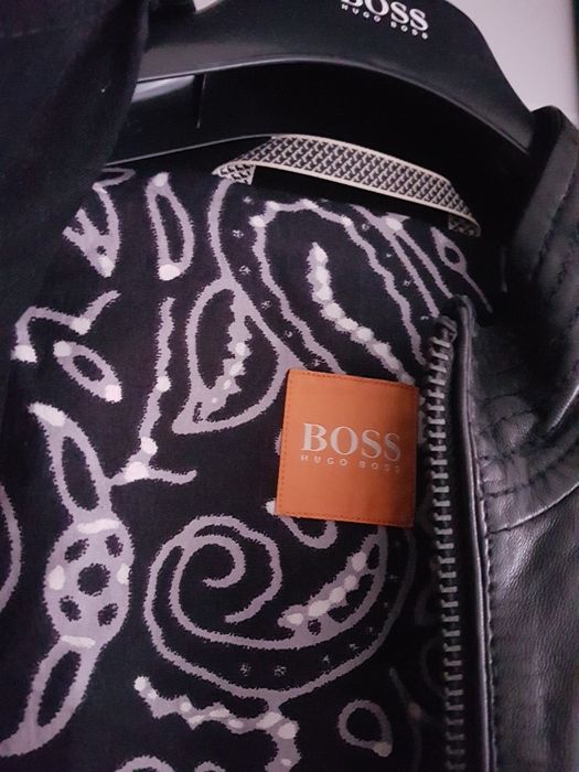 Kurtka ze skory BOSS,NOWA ,rozm.L