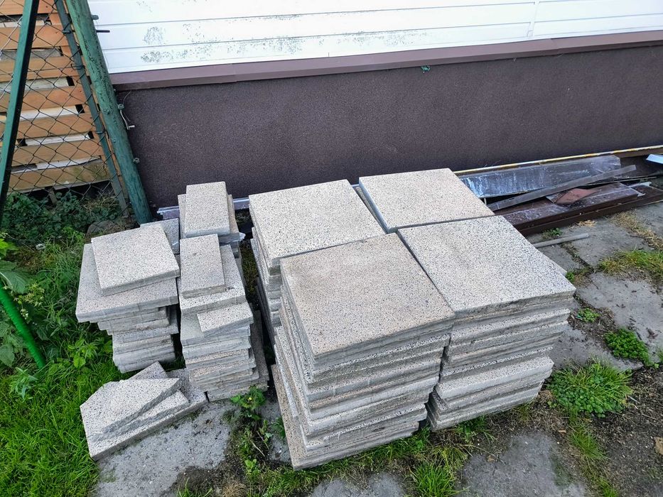 Płytka tarasowa betonowa szara (20m2)