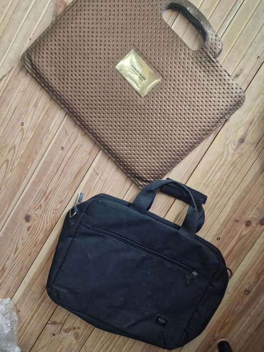 2 torby na laptop Hugo Boss i inna zestaw