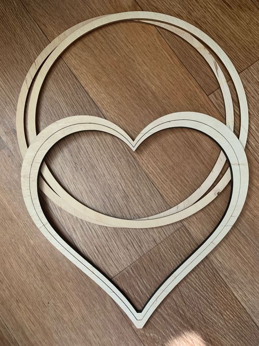 Деревʼяні кільця макраме ловець снов круглі заготовки фанера основи