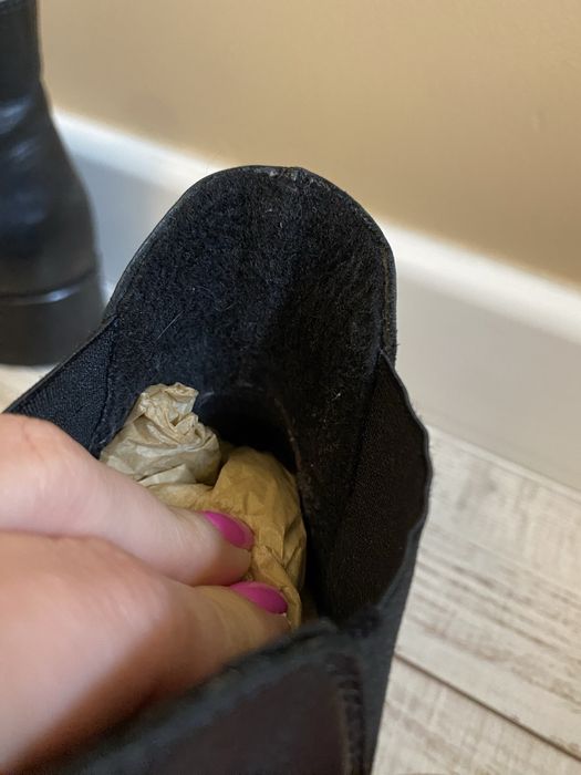 Buty Ryłko wiosna jesień rozmiar 35 botki do kostki skóra czarne