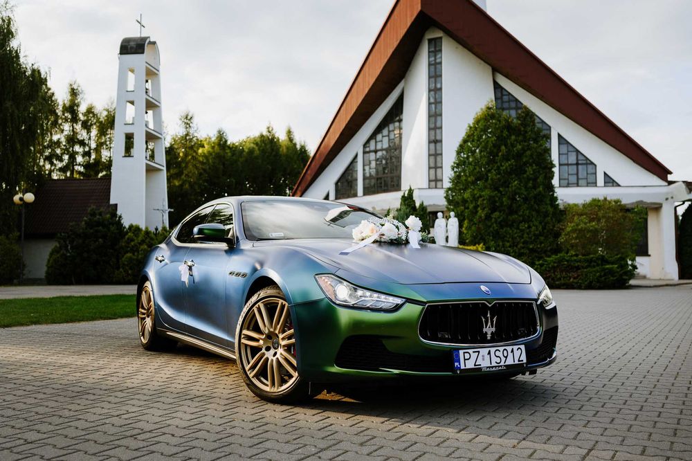 Auto/samochód do ślubu,wesele Maserati Ghibli.Jedyne takie!!