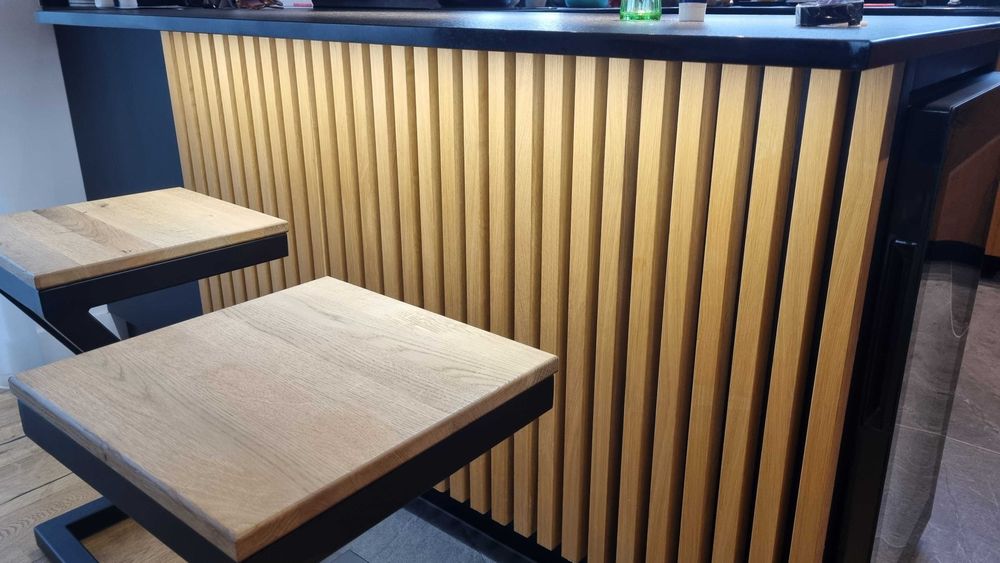 Lamele, lamel, 3×4 fornir dąb naturalny 34 sztuki o dł. około 92-96 cm