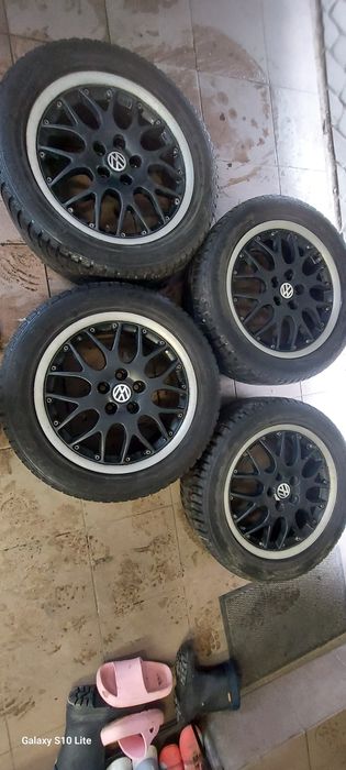 Felgi aluminiowe RS771 VW 17" 5x112/5x100 komplet + opony