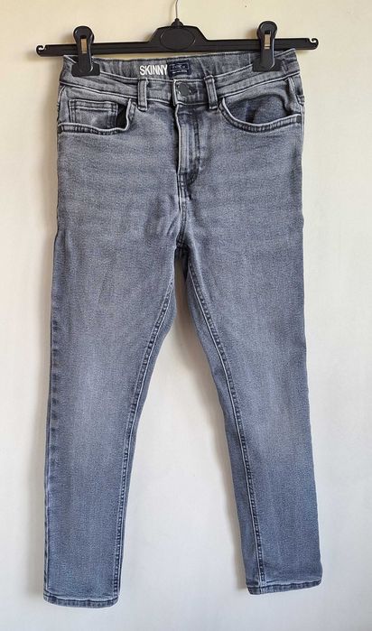 Szare spodnie jeansowe Next rozmiar 152 cm,