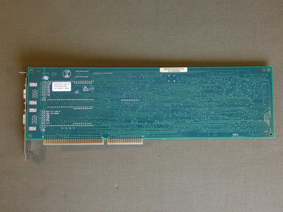 Stara karta ISA 16 bit - kontroler RS422 / X.21 typ 73G3570D IBM - WAC