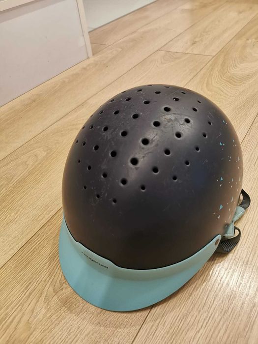 FOUGANZA Dziecięcy kask jeździecki 120, rozmiar M/55-58 cm.