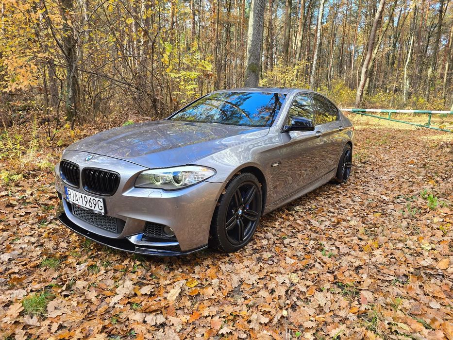 BMW Seria 5 bogate wyposażenie, Mpakiet, head up, hi-fi, faktura