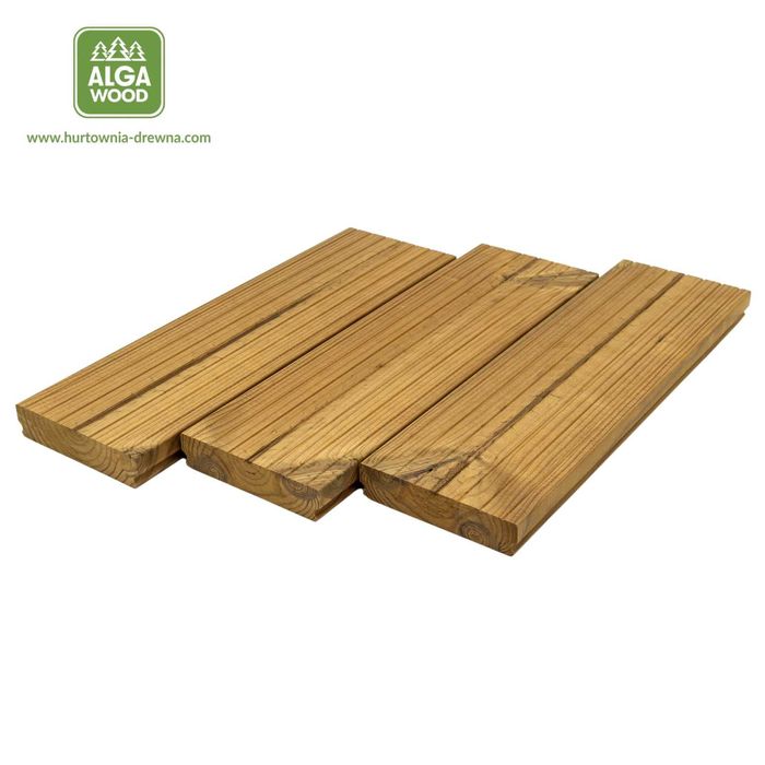 Deski tarasowe ryflowane z Thermo Sosny + TRANSPORT